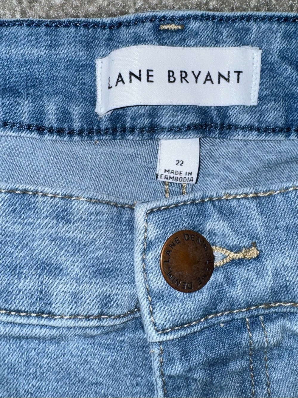 Lane Bryant size 22 Light Wash Women's Jeans - Classic Straight Crop - Picture 4 of 7
